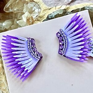 🌺🎉HP🎉🌺 NWT Mignonne Gavigan Mini Madeline Earrings Periwinkle
